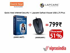 Quick Heal Antivirus + Lapcare USB Mouse