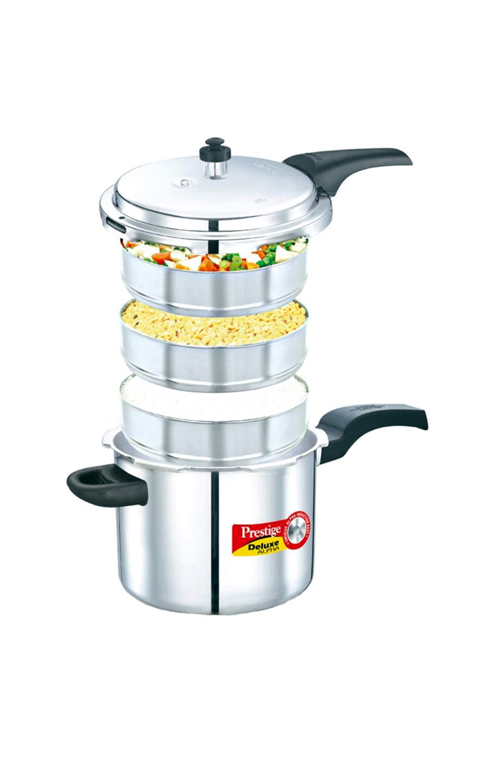PRESTIGE Stainless Steel Deluxe Pressure Cookers Alpha Base 5.5 Litre (₹2,770.00)