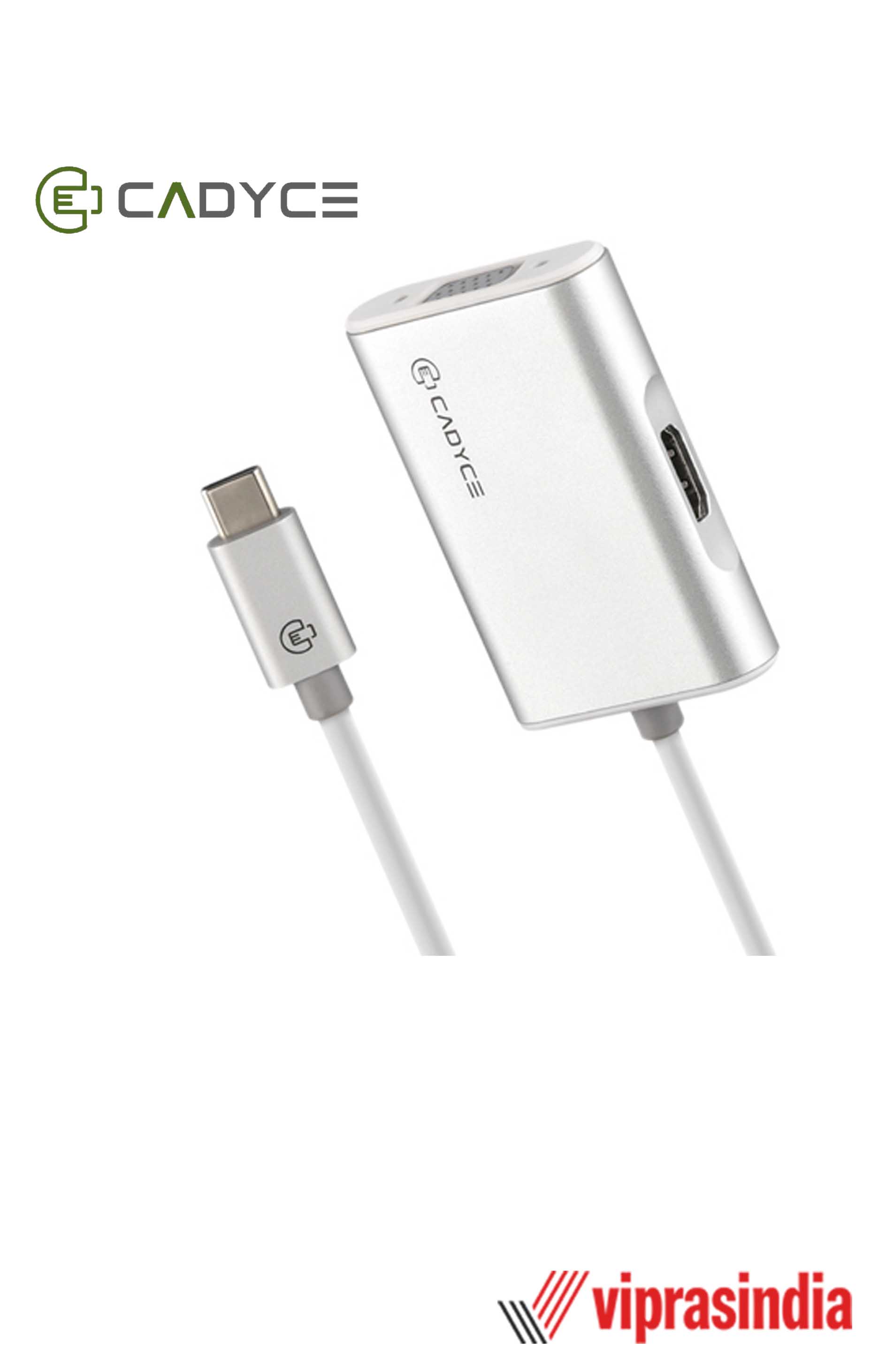 Cadyce USB type-C To HDMI + VGA Adapter CA-CVHD