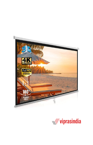 Projector Screen 6x8 Instalock with Stand 