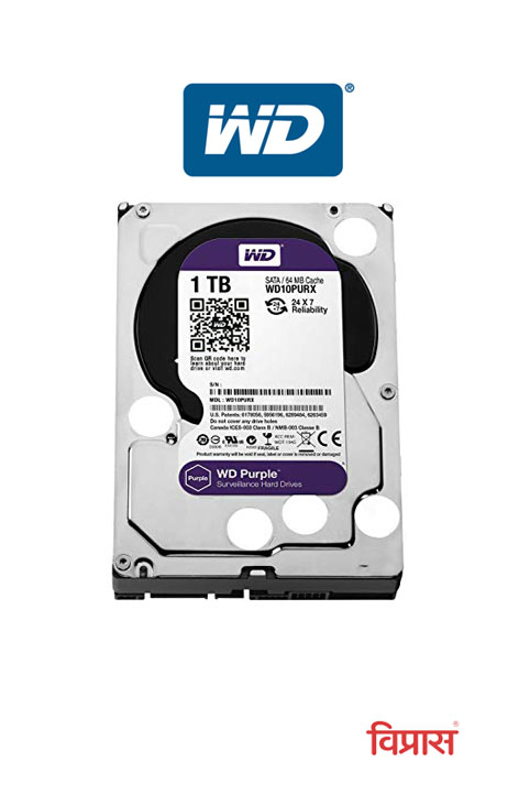 Hard Drive WD 1TB Purple Surveillance Sata