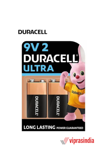 Duracell Ultra Long Lasting 9V Battery 2 Pcs