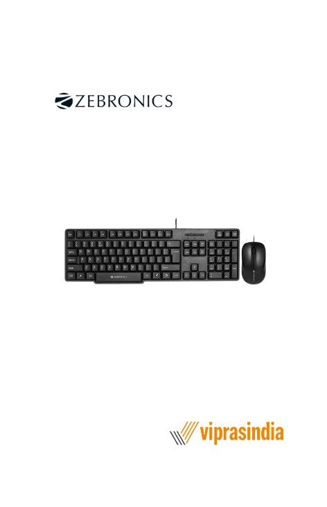 Keyboard and Mouse combo Zebronics ZEB Judwaa 850 Multimedia 