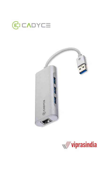 Cadyce Gigabit Ethernet Connector USB 3.0 to Lan  CA-U3GE Grey 