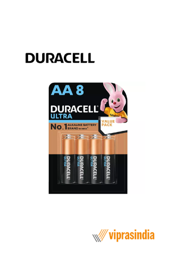 Duracell Ultra Alkaline Battery AA8 LR/MN1500 (Pack Of 8)
