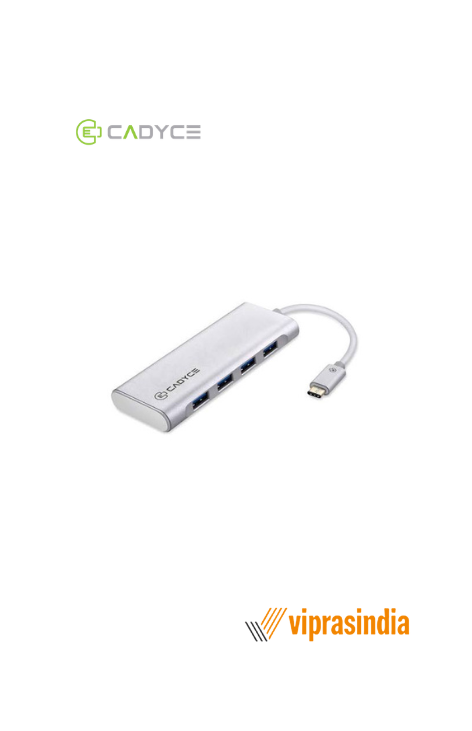 USB Hub Type-C to 4-Port USB 3.0  (CA-C4H) Cadyce