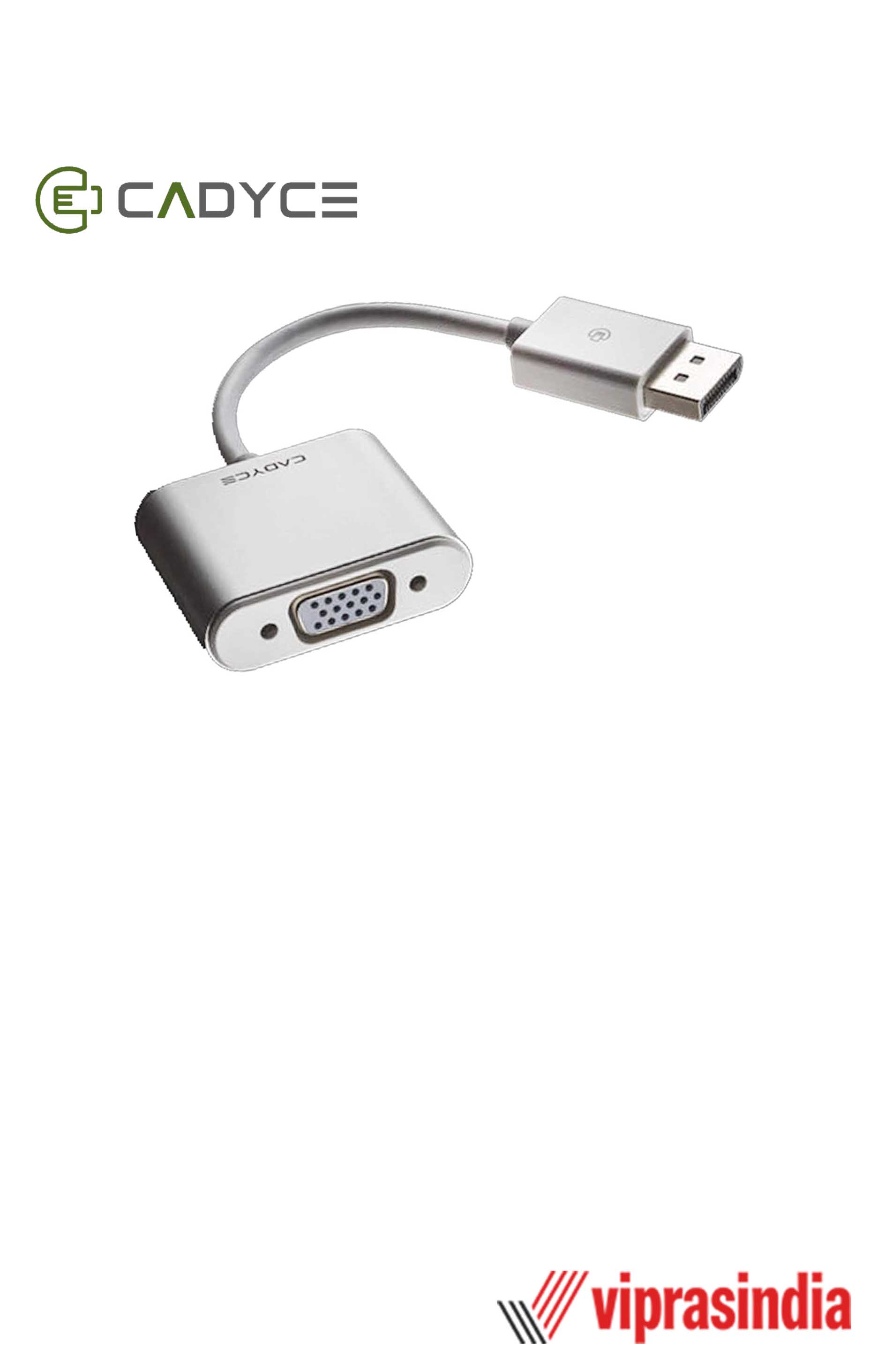 Cadyce DisplayPort to VGA Adapter CA-DPVGA