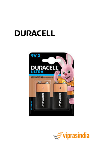 Duracell Ultra Long Lasting 9V Battery 2 Pcs