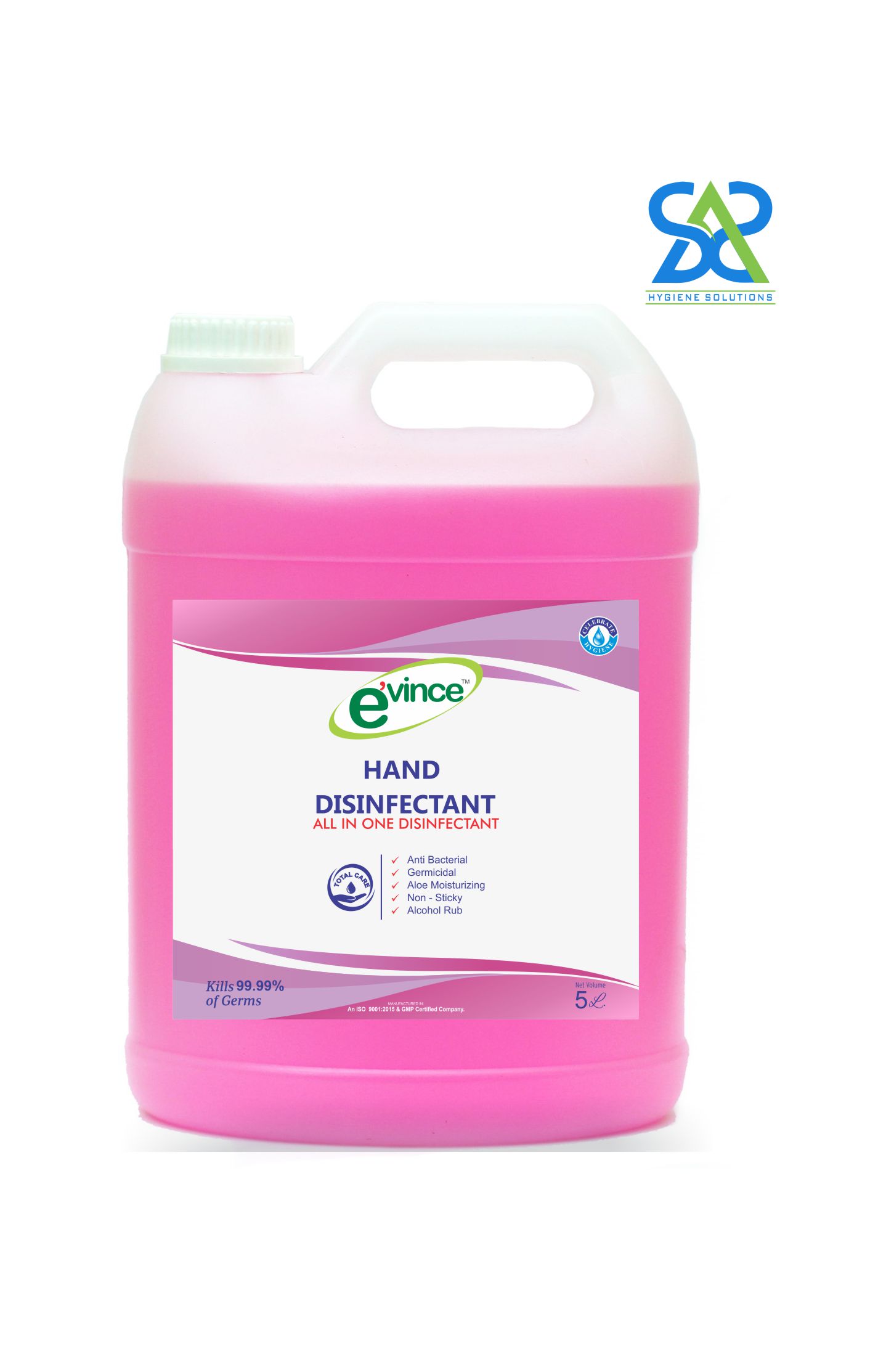 Evince Hand Disinfectant All In One, 5 Litres (₹799.00)