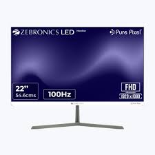 Monitor Zebronics ZEB A122FHD LED Screen 22 inch, Resolution 1920x1080, Aspect Ratio 16:9, Ports(HDMI, VGA)