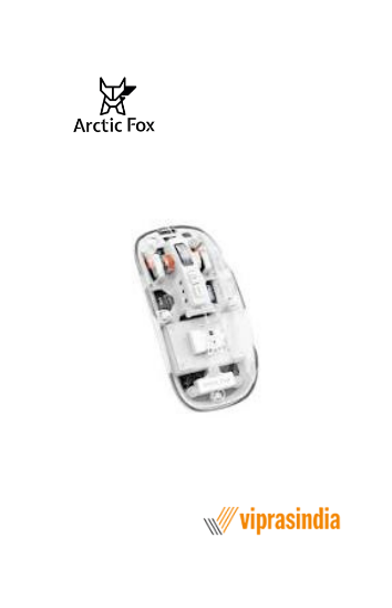 Wireless Mouse Arctic Fox Pureview Transparent Space Gray Bluetooth Rechargeable 