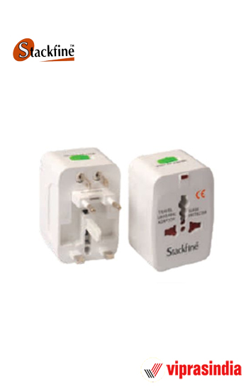 Universal Adapter Stackfine World Wide Travel  Plug White GI 194A