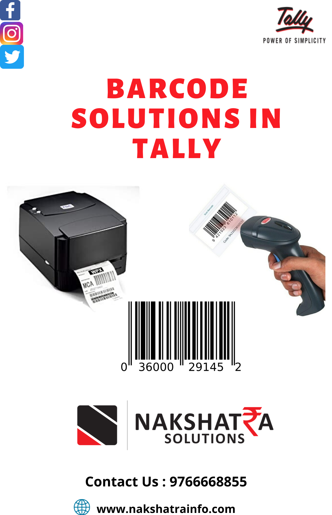 Barcode Solution through Tally.ERP9 (₹4,500.00)