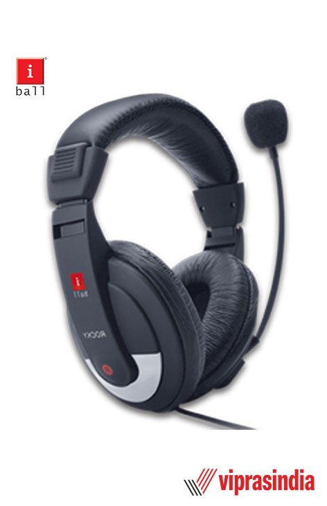 Headphones with Mic iBall Rocky Over-Ear 