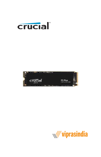 SSD Crucial PCIe 3.0 NVMe P3 1TB to 3500Mbps 