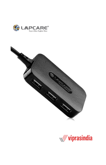USB HUB  LAPCARE 4 Port USB 2.0  LHB 018+