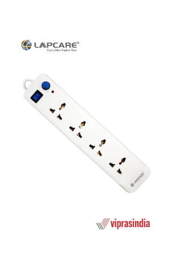 Power Extension Lapcare LAPEX-132 4Way Single Switch With Fuse 1.5M