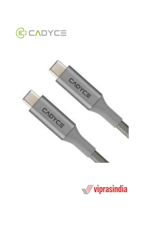 Cadyce CADMIUM Premium Braided USB-C to USB 3.0 A Type Male Cable CA-C3AM - Space gray