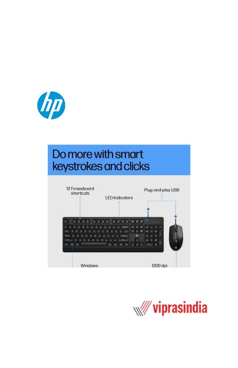Keyboard and Mouse Combo HP  KM180/km150  USB