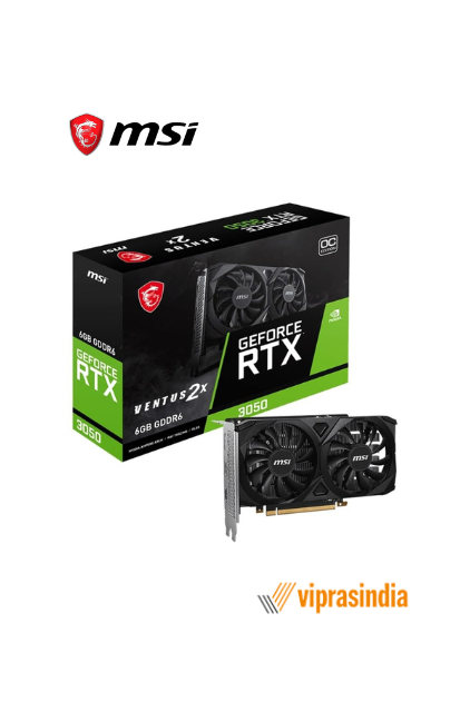 Graphic Card MSI (GeForce RTX 3050 VENTUS 2x 6G OC Black)GDDR6