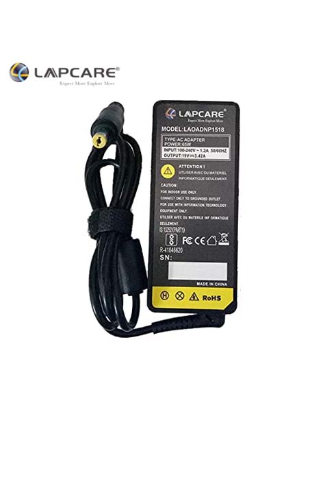 Laptop Power Adapter Lapcare For Acer 19.5v 3.42a 65W