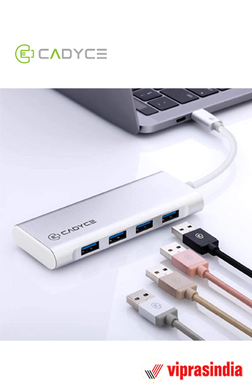 USB Type-C to 4-Port USB 3.0 Hub (CA-C4H) Cadyce