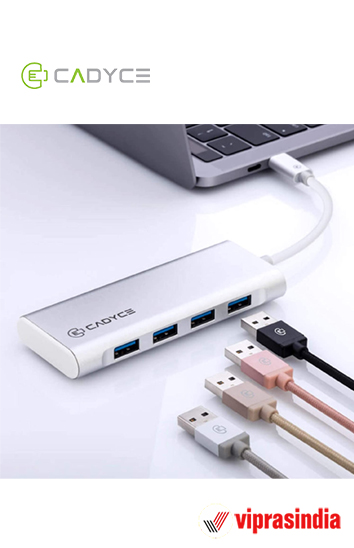 USB Hub Type-C to 4-Port USB 3.0  (CA-C4H) Cadyce