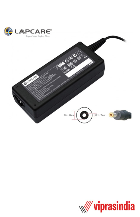 Laptop Power Adapter Lapcare For HP 18.5v 3.5A 65W Yellow Pin LAPHP65WY3