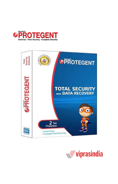 Antivirus Software Protegent Total Security with Data Recovery Software 1Yr/1PC