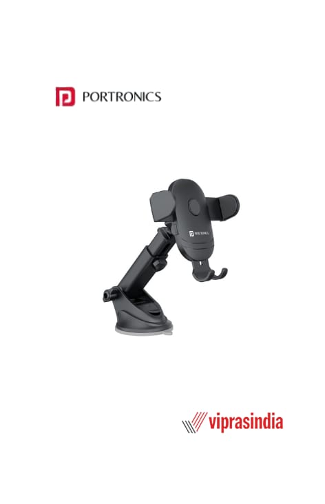 Adjustable Car Mobile Phone Holder Stand Portronics Clamp M2 
