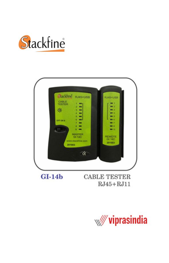 Cable Tester Stackfine ( Network Lan Tester)  Rj 45 + Rj 11 