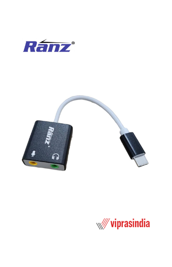 Sound card Ranz USB Type C External Stereo Audio Adapter 3.5mm