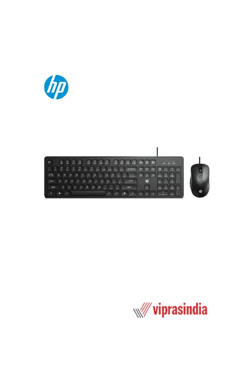 Wired Keyboard and Mouse HP Combo KM190