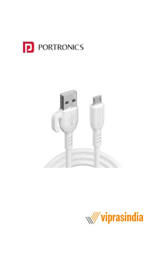 Cable Portronics POR-2886 Konnect Core 3 USB-A to Micro USB Fast charging Cable for Smartphones