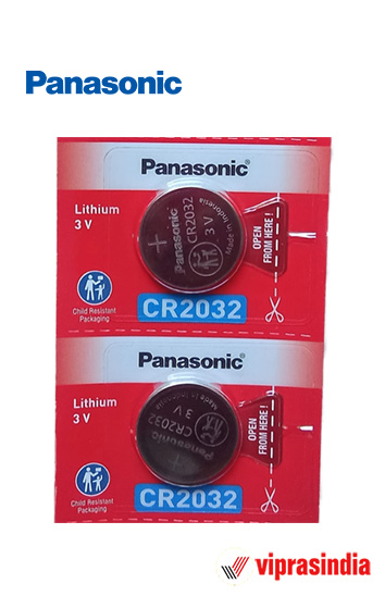 Panasonic CR2032 Coin CMOS Cell Battery for PC Motherboard (Pack of 2)