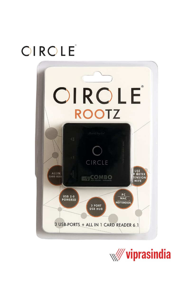 USB HUB Circle + 6.1 All in One Card Reader 3-Port