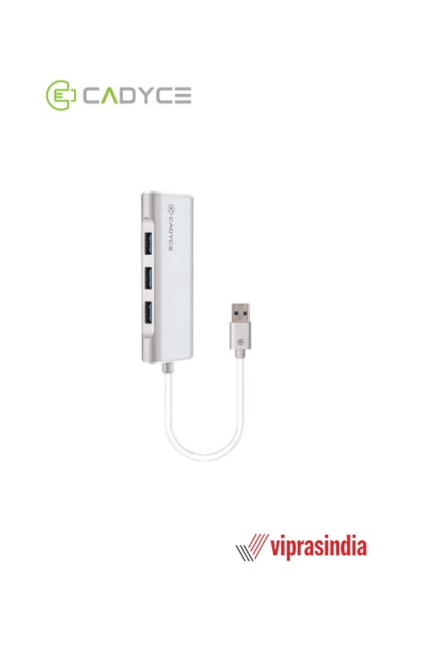 USB 3.0 3-Port Hub with Gigabit Ethernet Adapter Cadyce CA-U3HE