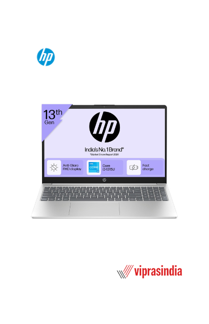 Laptop HP 15-FD0568TU--CPU Intel Core i3 13th Gen, Ram 8 GB, SSD 512GB, Graphics Intel HD, Windows 11, MSO H & S 2024+ M365 1yr, Island Keyboard with NotePad, LED Screen 15.6