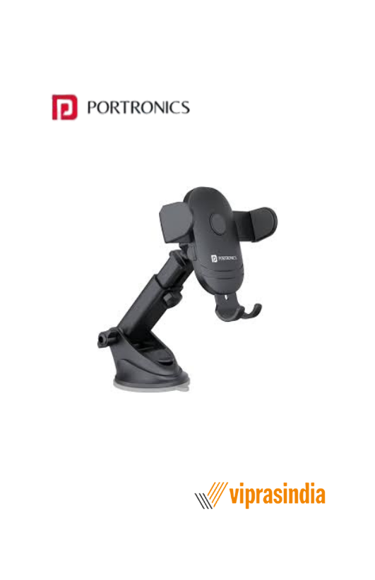 Adjustable Car Mobile Phone Holder Stand Portronics Clamp M2 