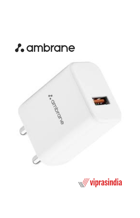 Wall Charger USB Connector Ambrane Uni-18 With Type-C Cable 