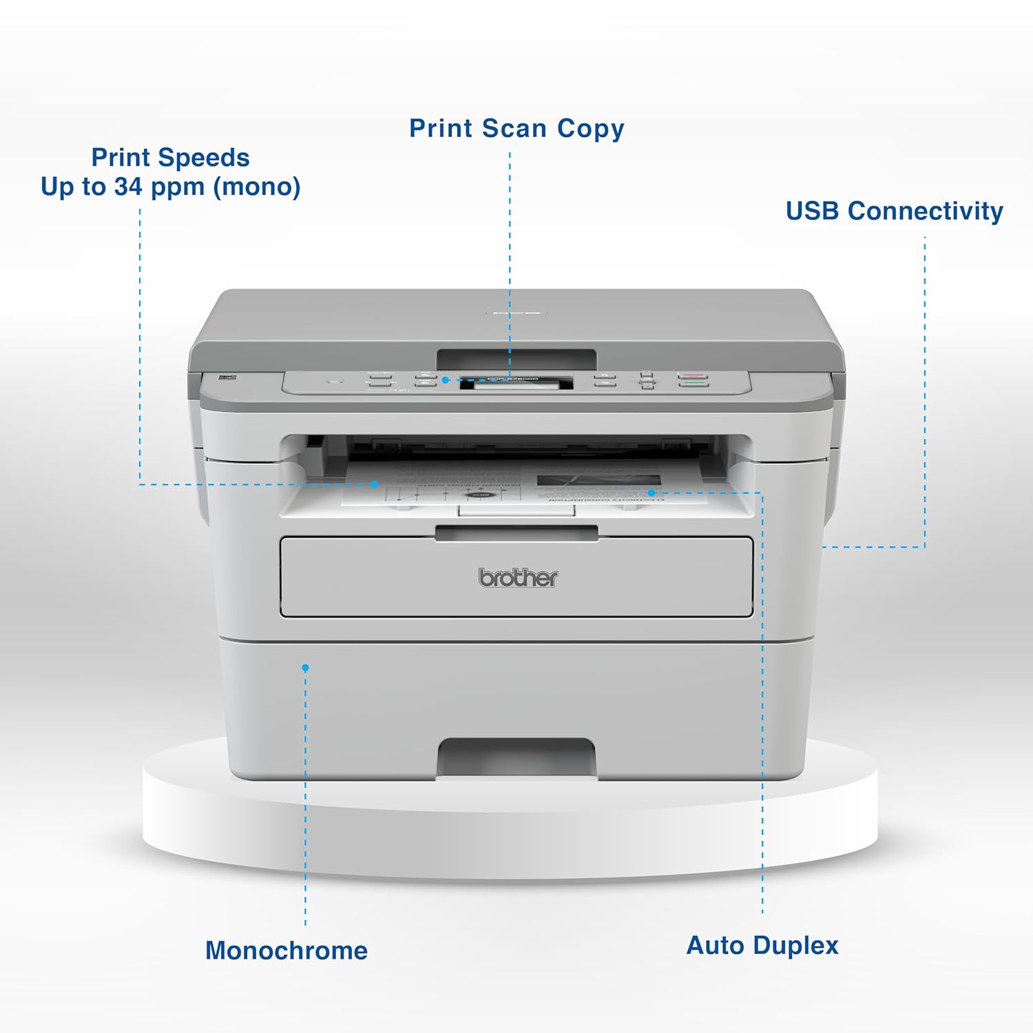 Printer Brother Laserjet  DCP-B7500D Multi-Function Monochrome  with Auto Duplex