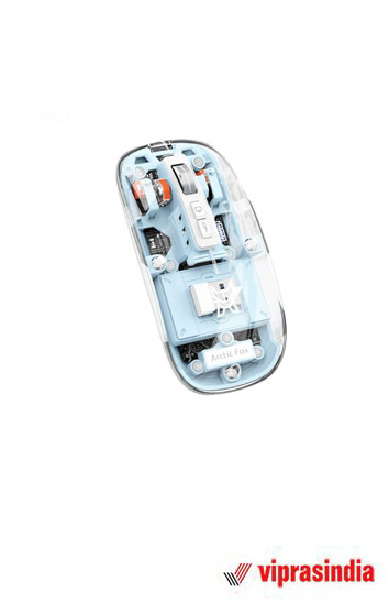 Wireless Mouse Arctic Fox Pureview Transparent Space Blue Bluetooth Rechargeable 