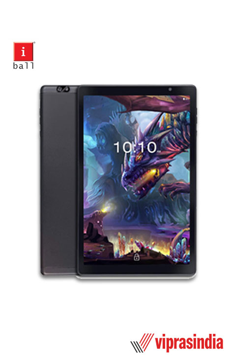  Tablet iBall iTAB MovieZ  (10.1 inch, 32GB, Wi-Fi + 4G LTE + Voice Calling | Expandable Memory Up to 256GB), Coal Black