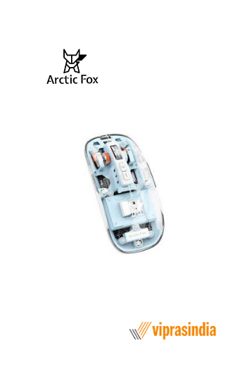 Wireless Mouse Arctic Fox Pureview Transparent Space Blue Bluetooth Rechargeable 
