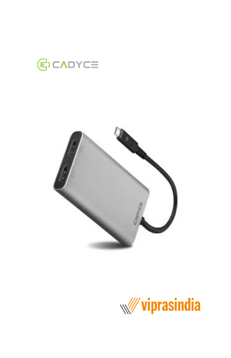 Thunderbolt 3 to Dual DisplayPort  Adapter Cadyce CA-T3DP