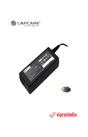 Laptop Power Adapter Lapcare For HP 18.5v 3.5A 65W Yellow Pin LAPHP65WY3