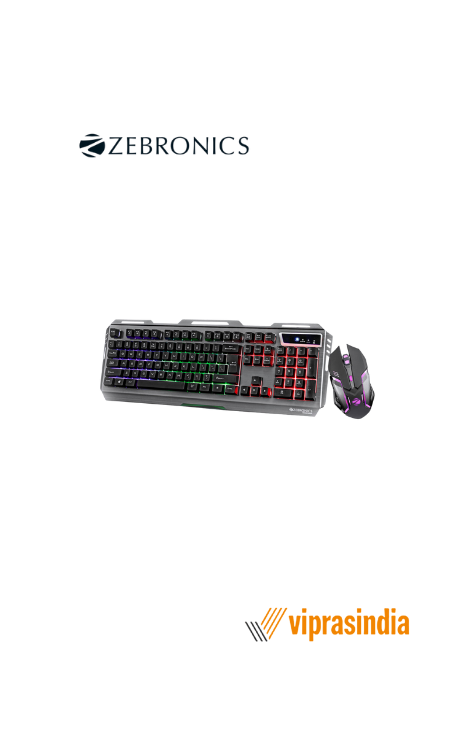 Keyboard & Mouse  Wired Zebronics Gaming ZEB-TRANSFORMER Combo