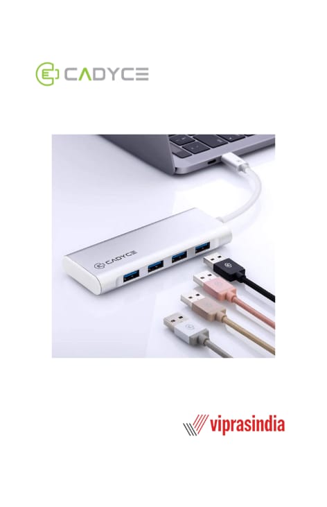 USB Hub Type-C to 4-Port USB 3.0  (CA-C4H) Cadyce