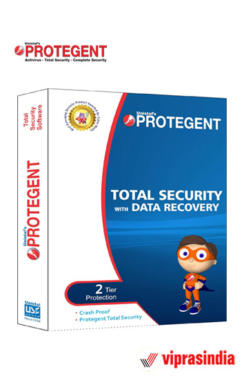 Antivirus Software Protegent Total Security with Data Recovery Software 1Yr/1PC