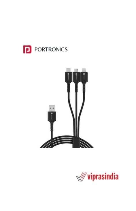 Cable Multi Media Finctional Portronics Konnect A Trio POR 1313